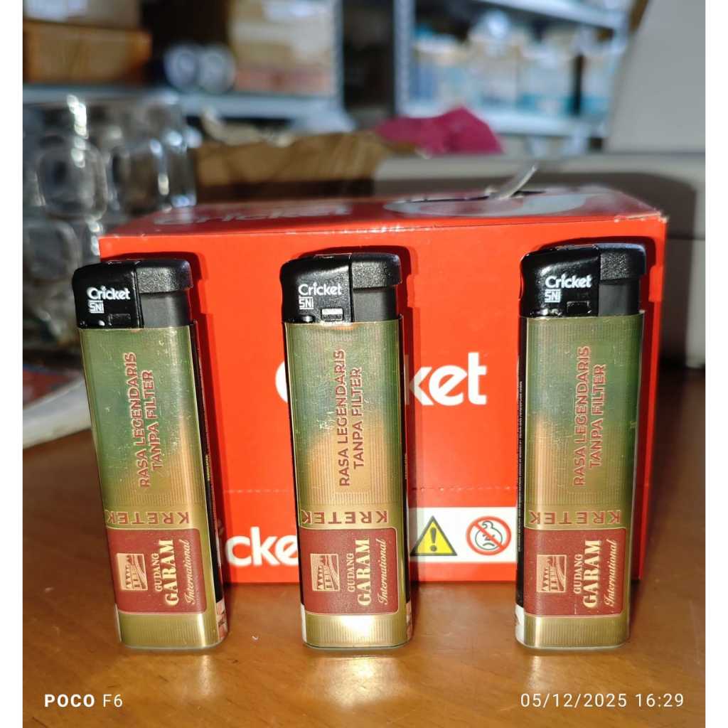 Cricket Magnet Gudang Garam Limited Edition Original Korek Pemantik Mancis