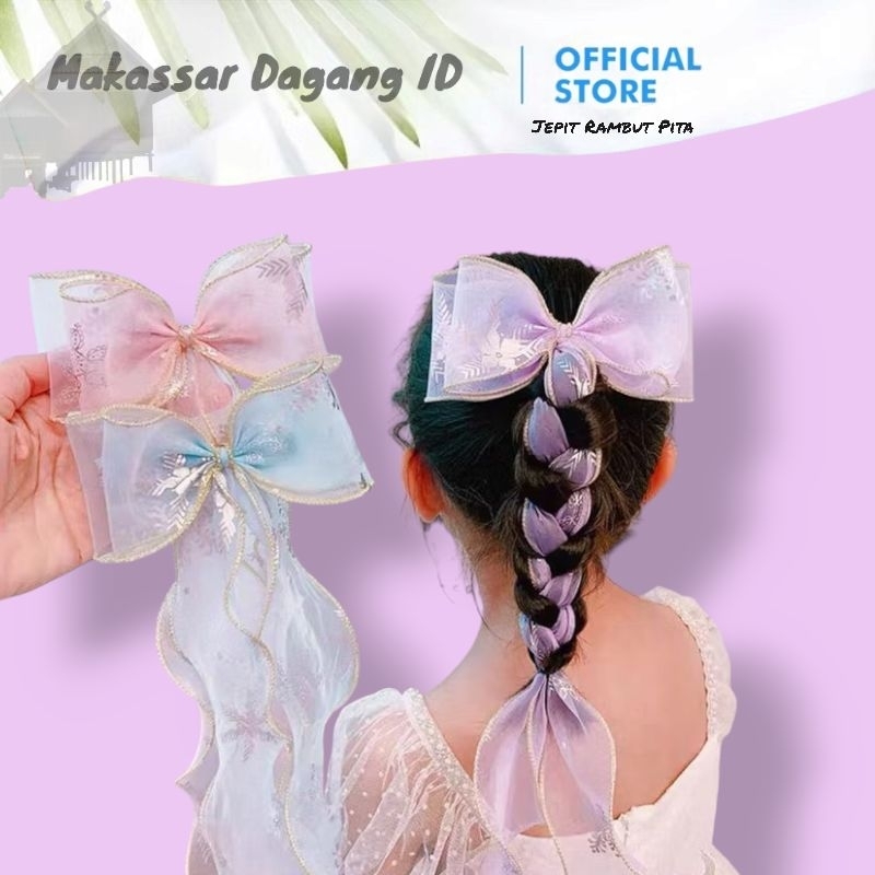 Jepit Rambut Korea Pita / Ikat Rambut Pita Panjang ala Korea Aksesoris Rambut
