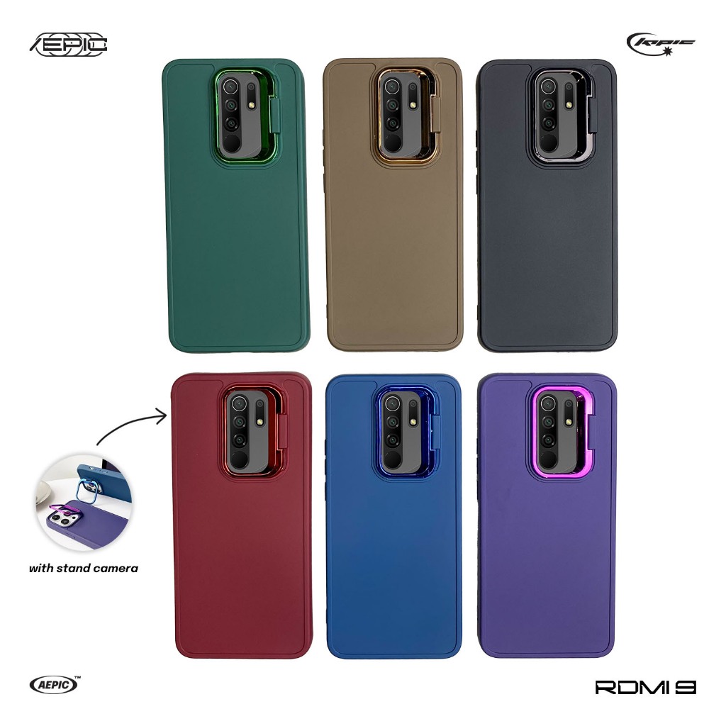 CASE REDMI REDMI 9 Standing Ring Camera Aepic Case