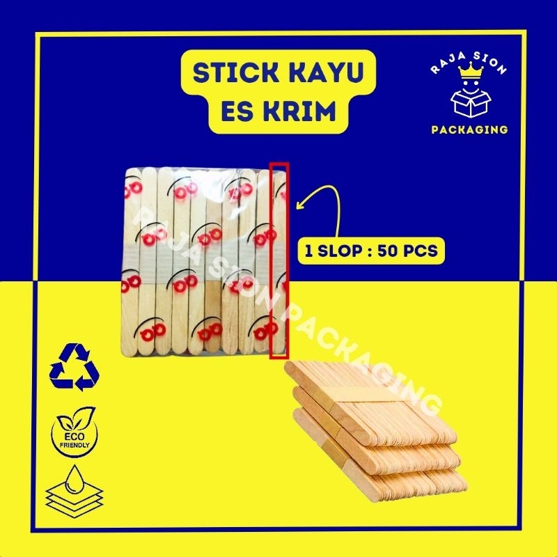 

( SLOP Kecil ) Stick Es Krim Kayu / Stik Es