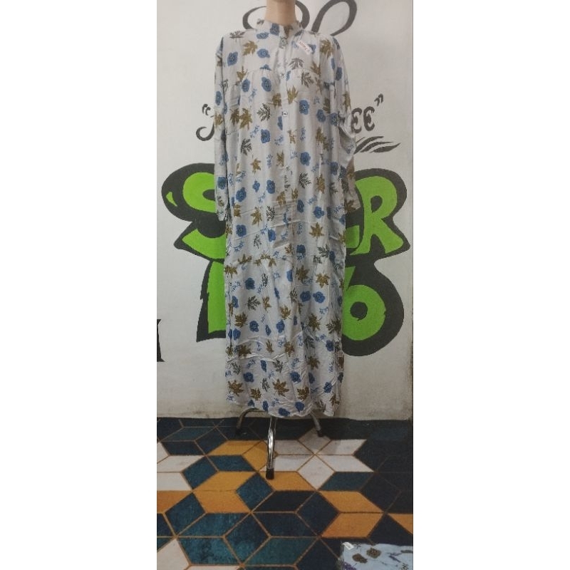 MIDI  DRES JUMBO LD 140 MOTIF BUNGA PREMIUM// GARASICUAN
