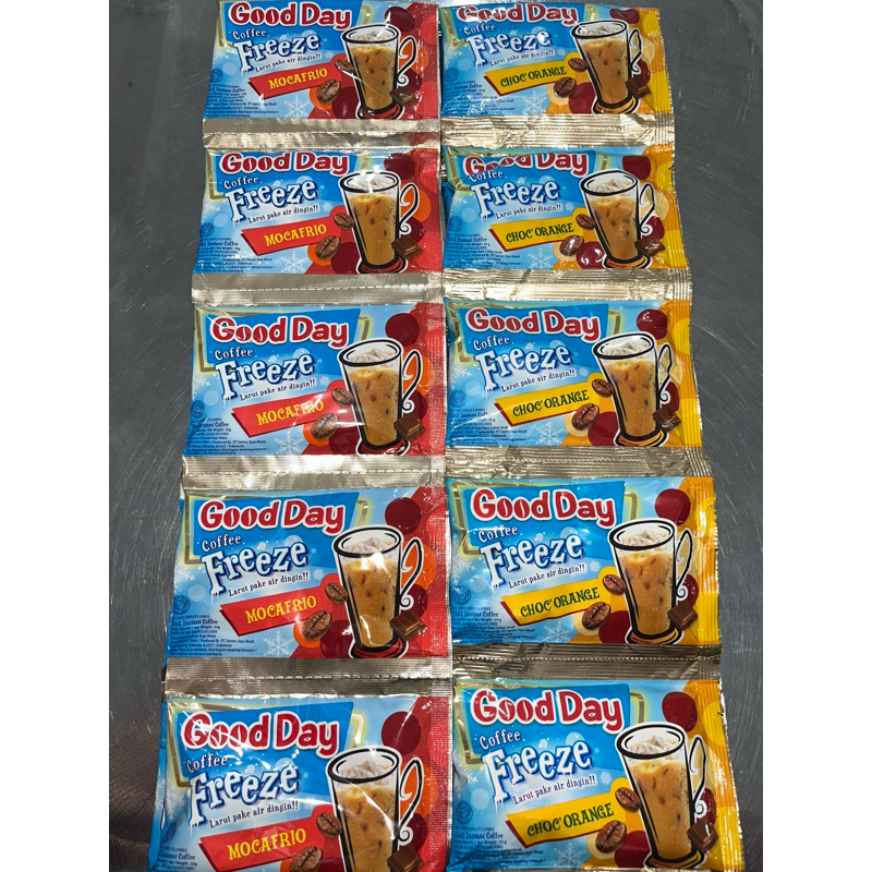 

Good day freeze choc'orange - mocafrio 1renteng isi 10 sachet x 30g