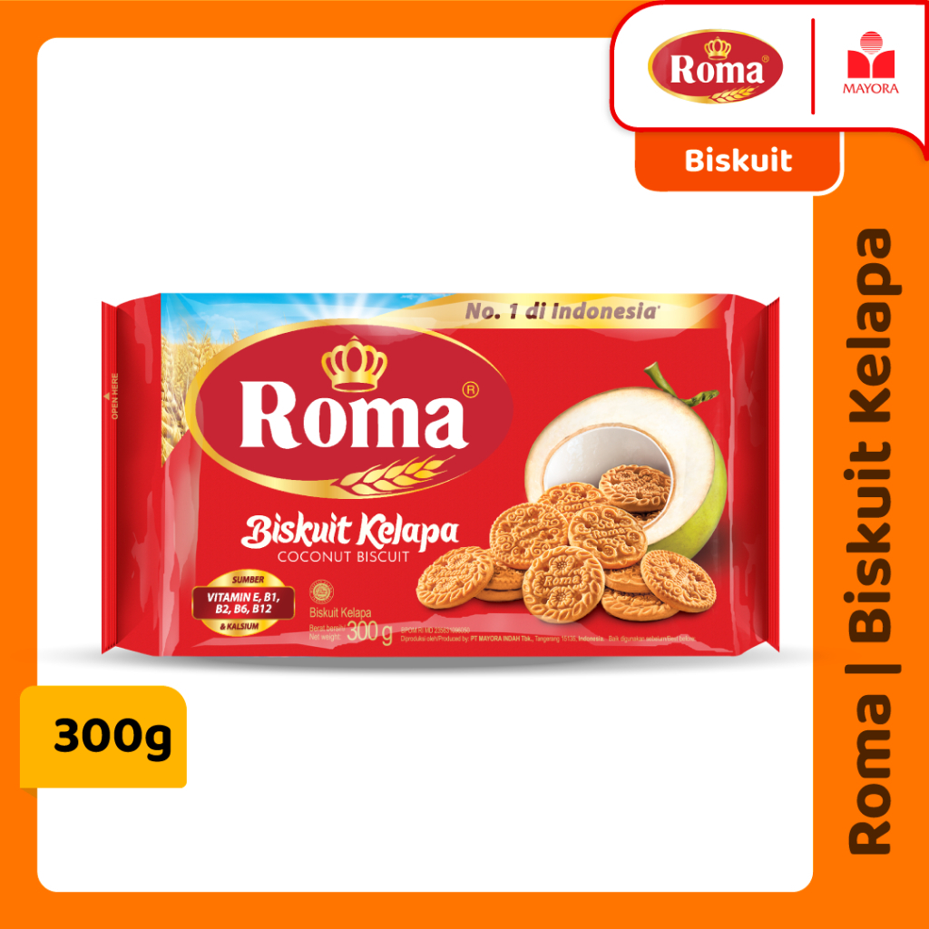 

Roma Biskuit Kelapa 300 gr 300 gram
