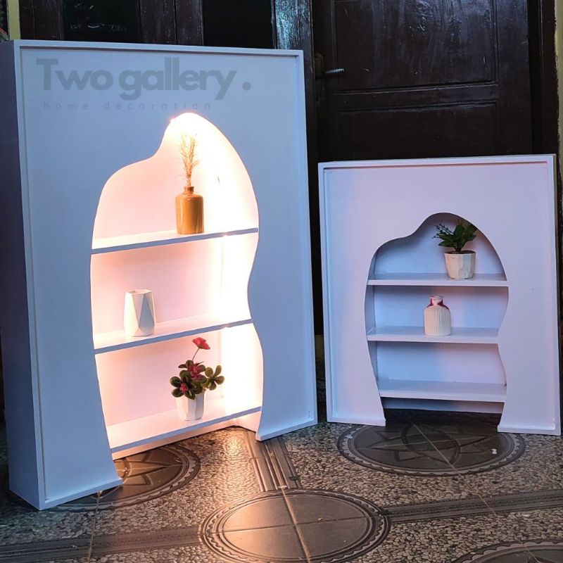 RAK PERAPIAN ABSTRAK ALA KOREA rak perapian aesthetic sudah di rakit