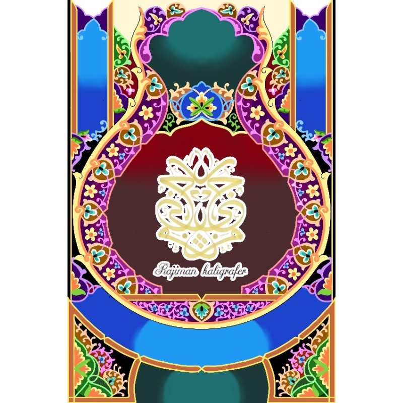 mal kaligrafi dekorasi
