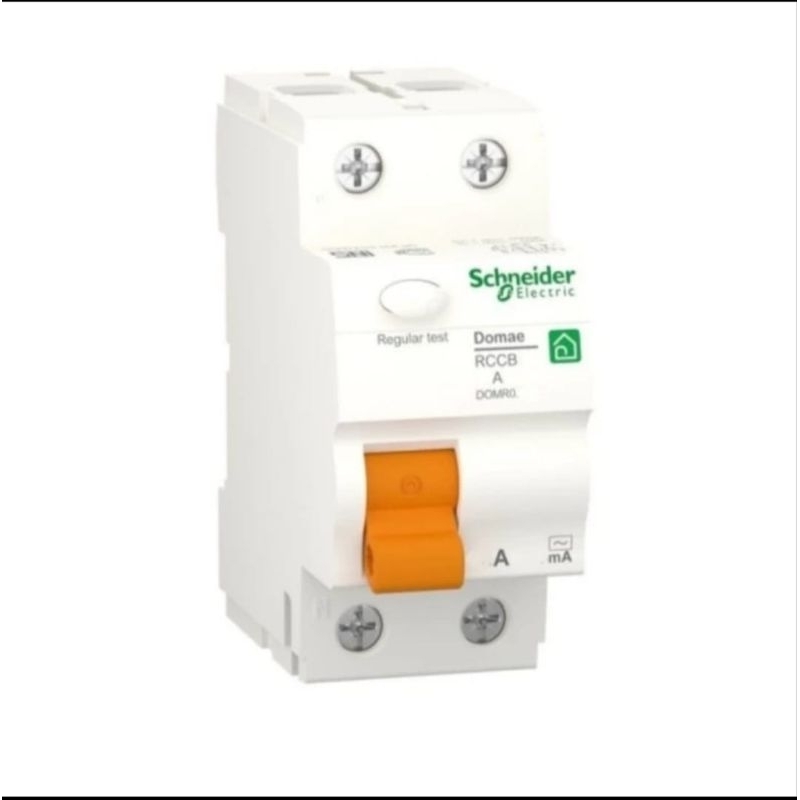 ELCB RCCB SCHNEIDER NEW DOMAE 2P 25A 6KA 30MA DOMR01225