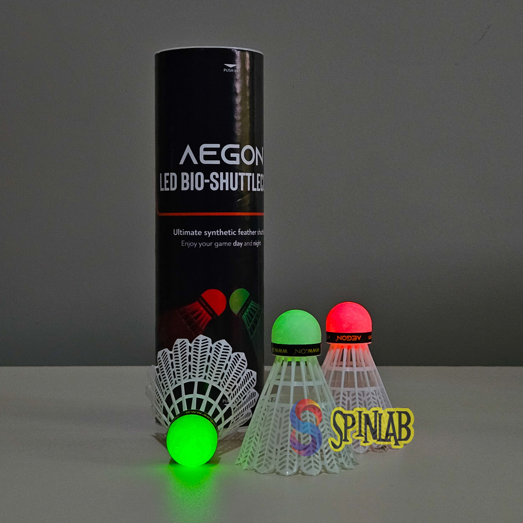 AEGON LED Bio-Shuttlecock | Shuttlecock Kok Lampu Badminton Bulu Tangkis