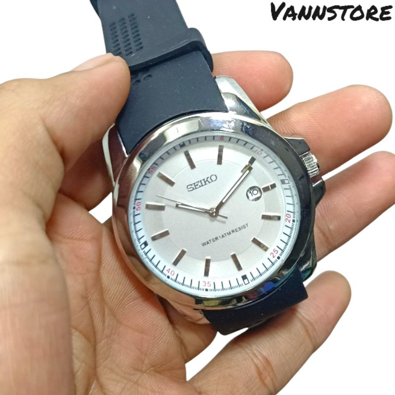 Jam Tangan Seiko Analog pria steel