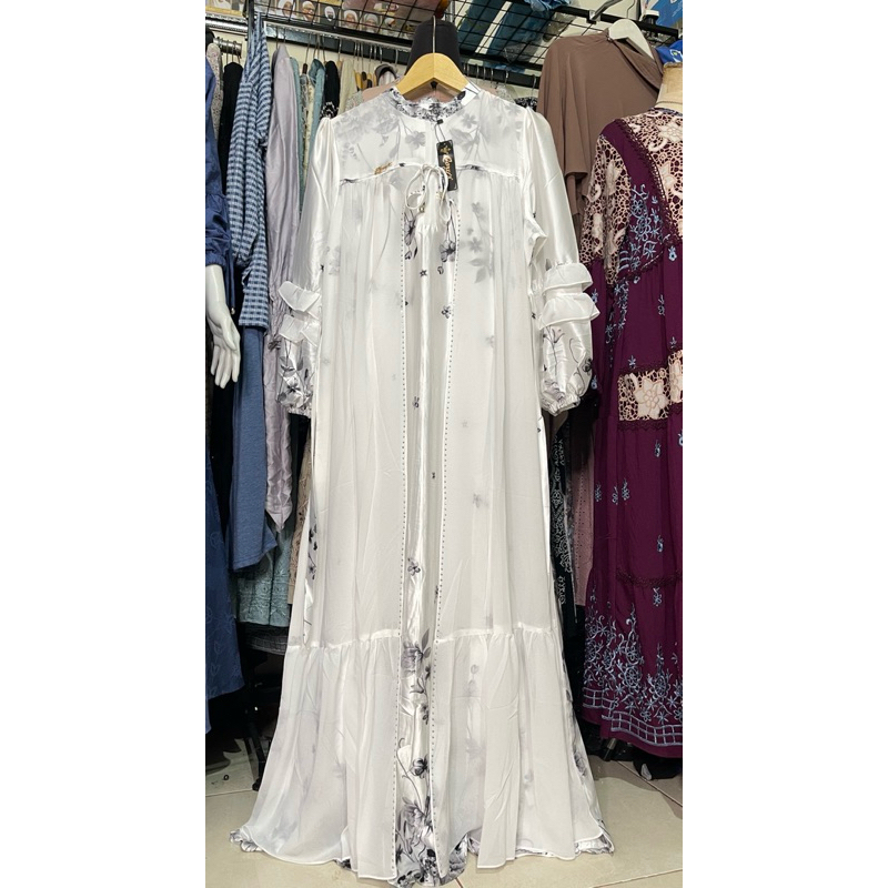 gamis qorys khusus hitam dan putih