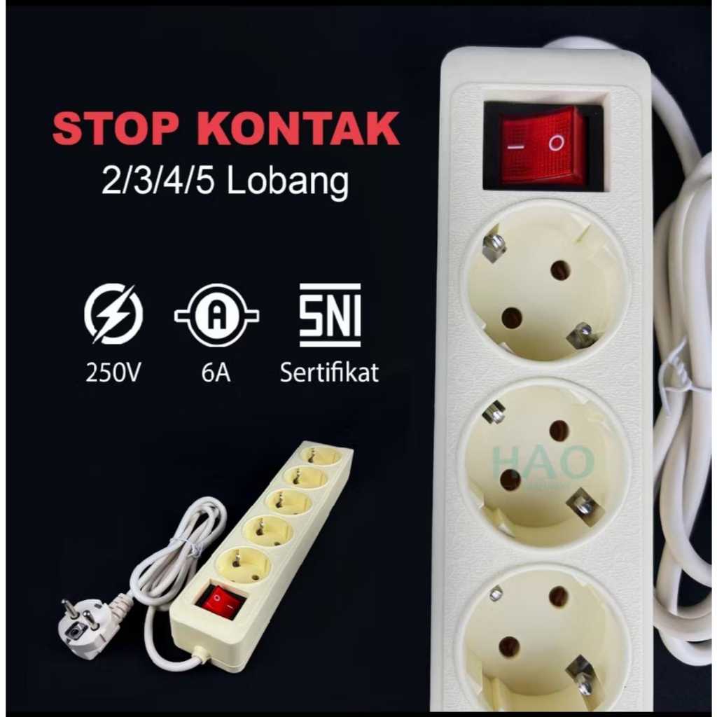 Stop kontak 5M 5 lubang 4 lubang 3 lubang Terminal listrik 5 Meter TERMINAL KUNINGAN