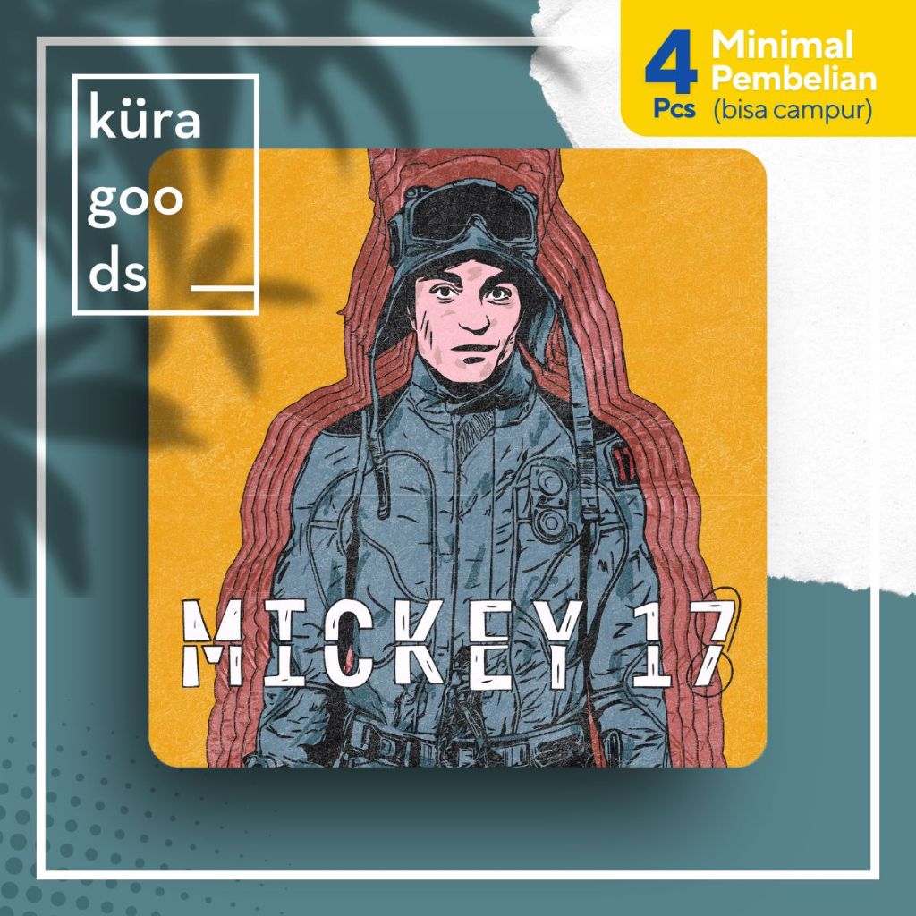 

Sticker Film Mickey 17 | Movie Fan Art Mickey17 18 Robert Pattinson Stiker Bong Joon-ho