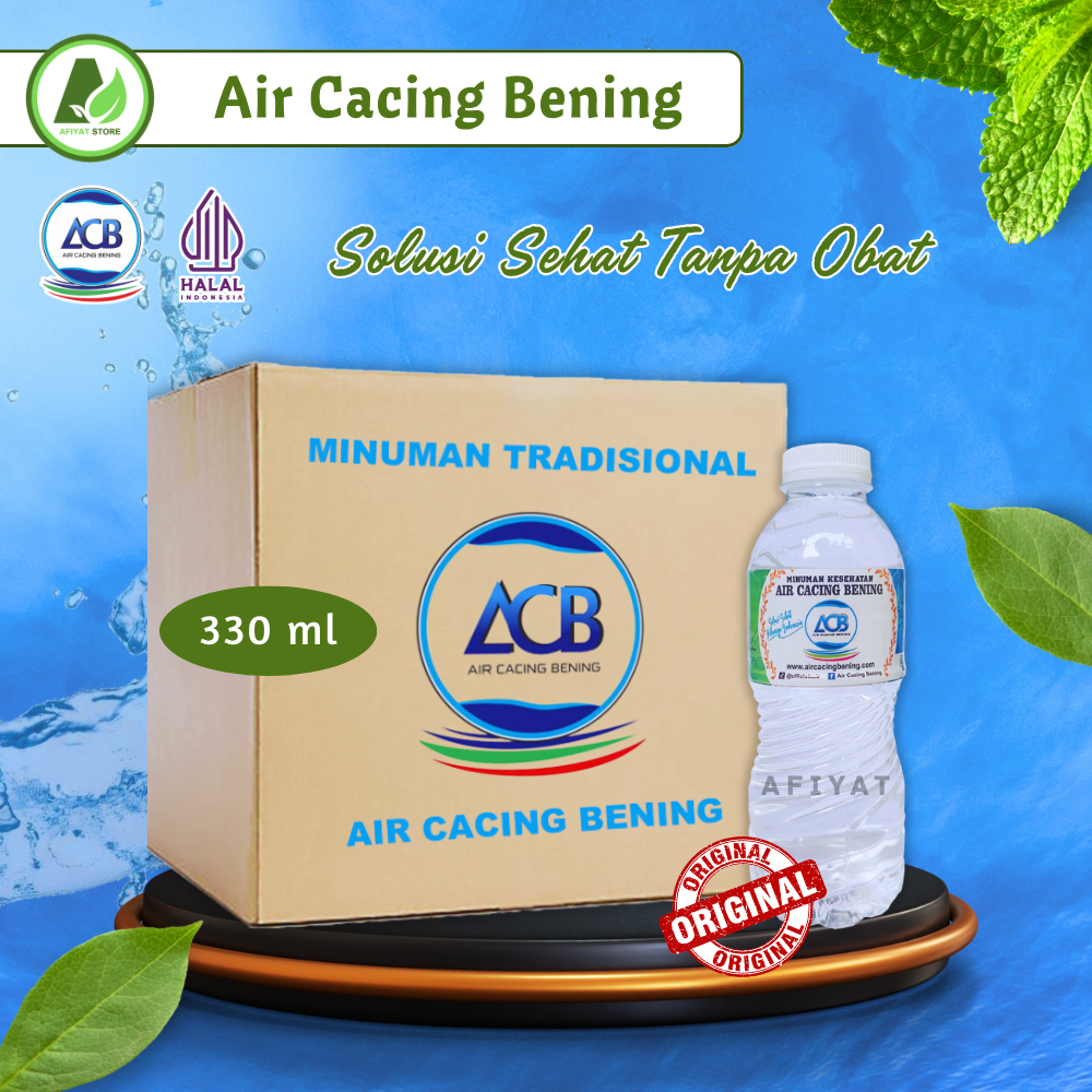 

(1 Dus 330 ml) Air Cacing Bening ACB Minuman Tradisional Ekstrak Cacing 24 Botol