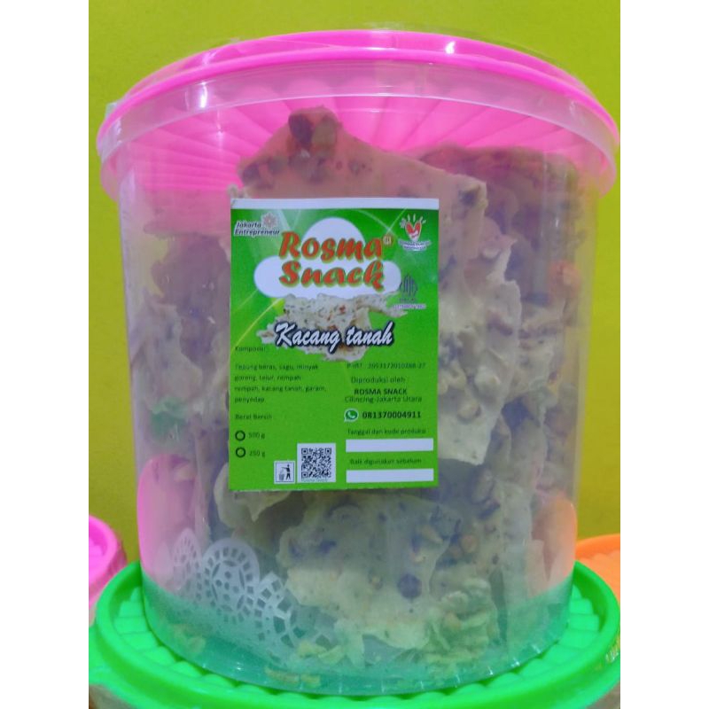 

Peyek Kacang Toples.