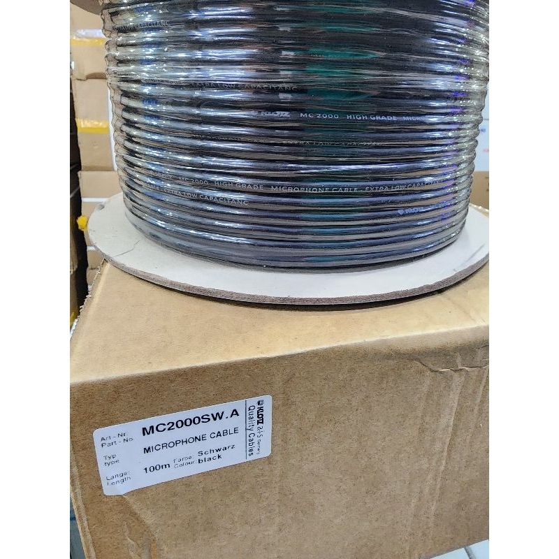 (JUAL 100 METER) KABEL AUDIO KLOTZ MC2000 / MC 2000 TEMBAGA MURNI – Varian GRADE A atau B