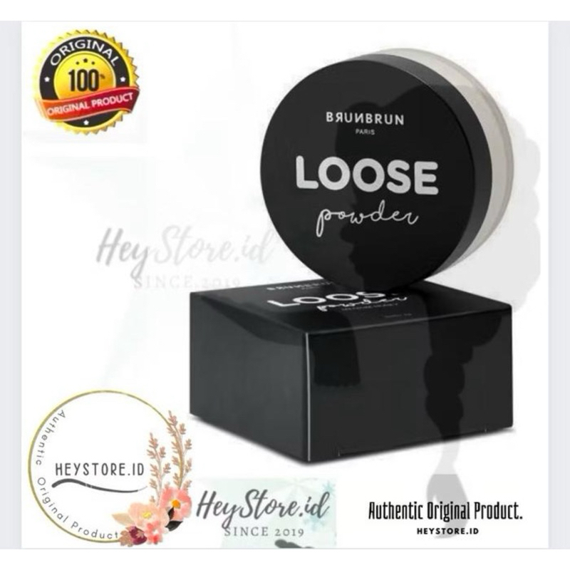 Original bedak Brunbrun Paris Loose powder atau bedak tabur