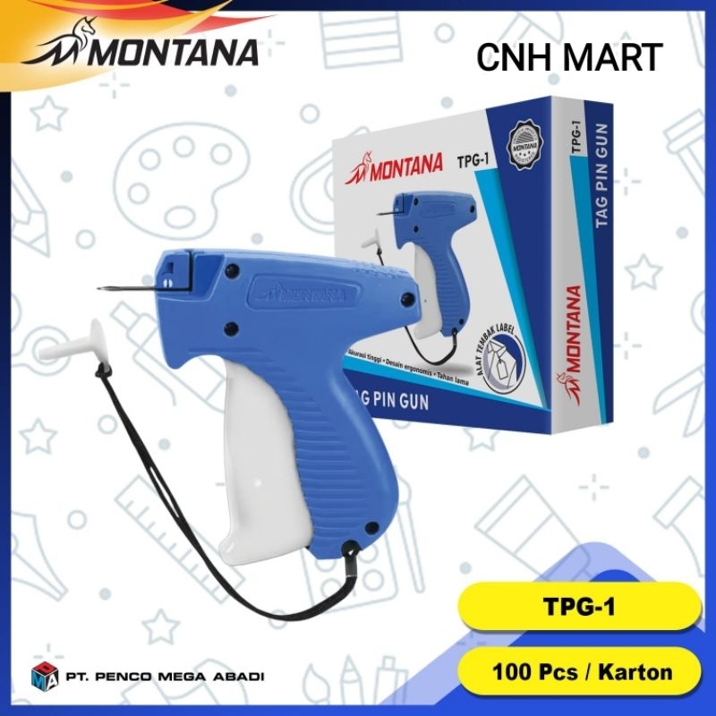 Alat Label Baju - Tag Pin Gun Montana TPG - 1 - Tembakan Label Baju - Kaos Kaki - Loundry - Baju - P