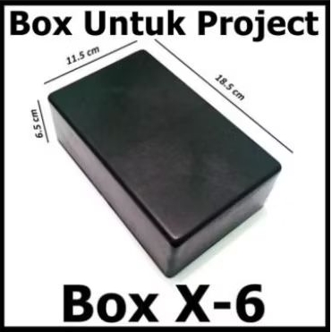 Box x6 hitam box untuk project box kosong elektronika