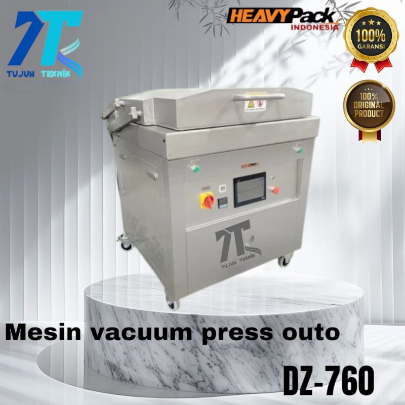 mesin vacuum press skin tray pengemas auto DZ 760 happy pack