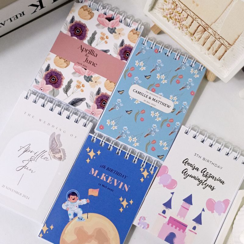 

(Minimal Order 30pcs) A7 Mini Notebook Custom 40 Lembar Souvenir Pernikahan/Ulang Tahun/Seminar dan berbagai Acara Bisa Custon Tulisan | Notebook Custom Untuk Cinderamata Souvenir dll