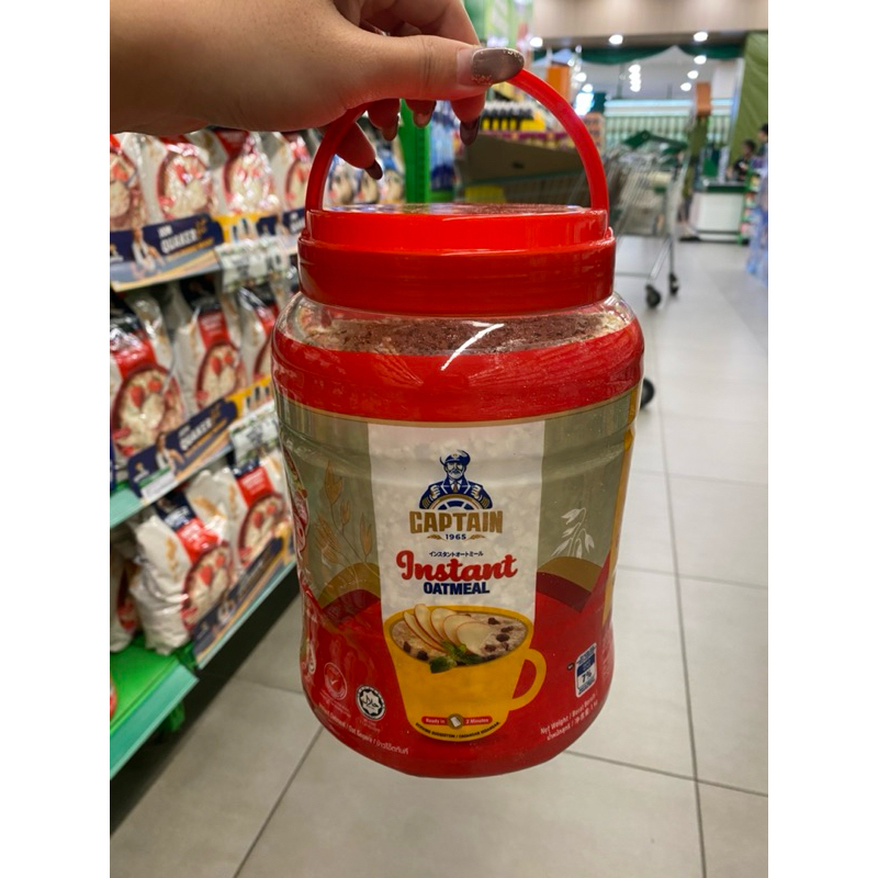 

captain instant oatmeal / quick cook oatmeal 1 kg jar