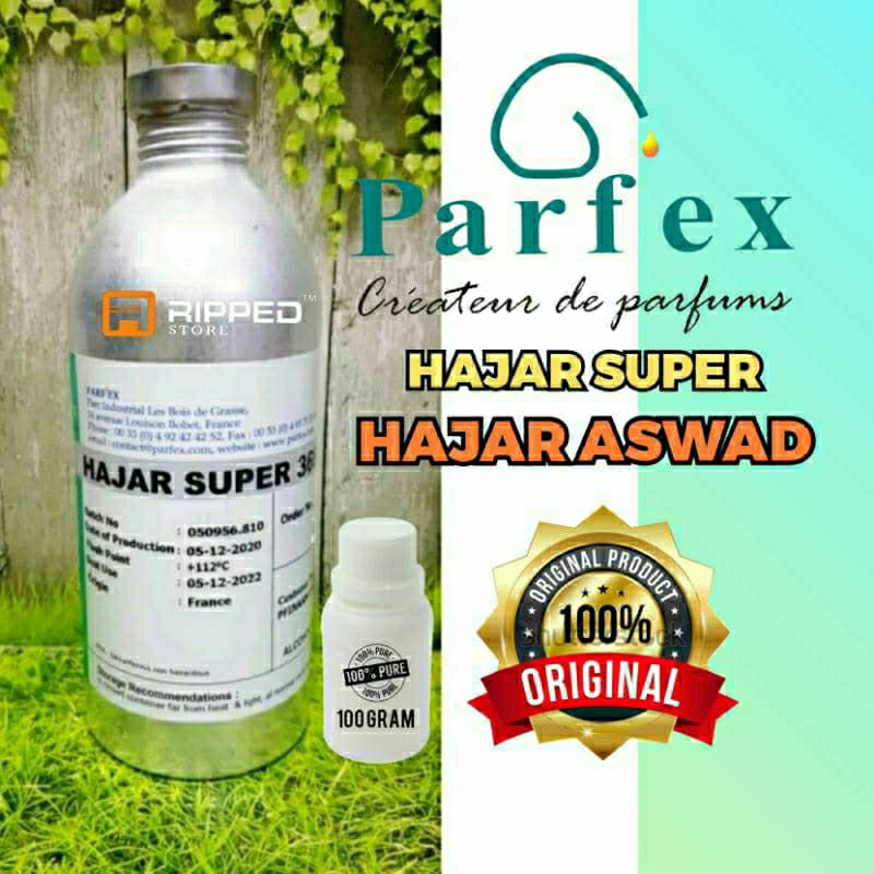 (100ML) Bibit Parfum Murni Hajar Super | Hajar Aswad | By Original Parfex
