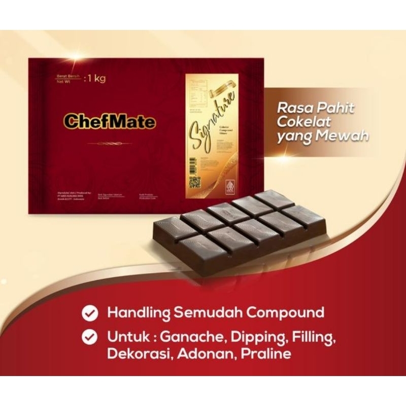 

CHEFMATE Signature Chocolate Compound Coklat Batang 1kg