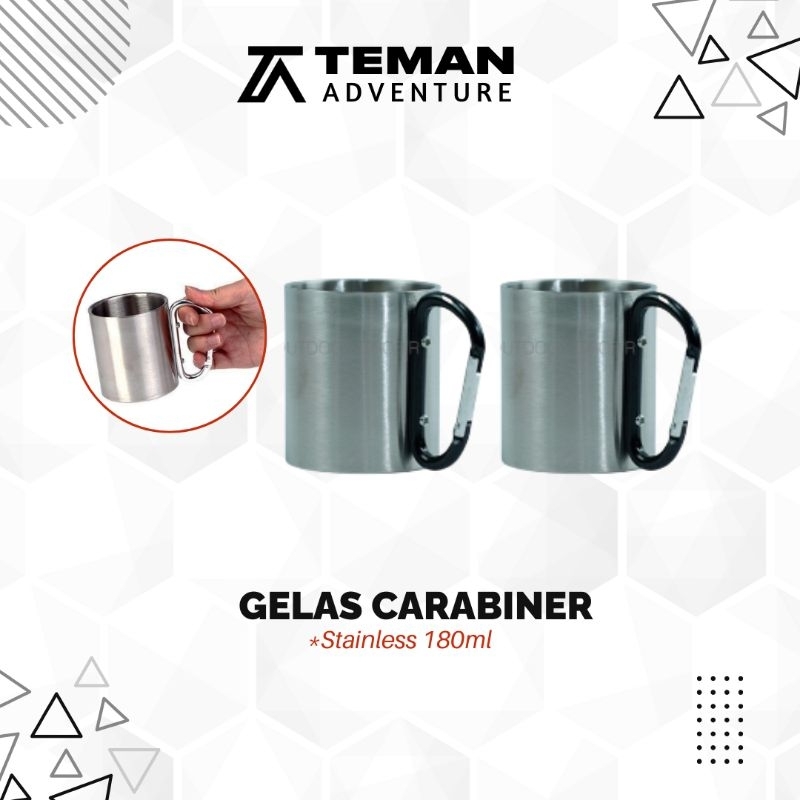 Gelas Carabiner Stainless