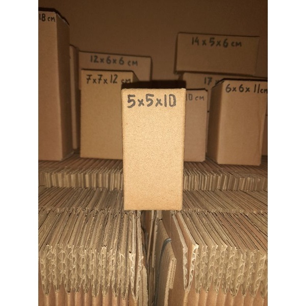 

Kardus Box Karton Polos 5x5x10 cm c flude 4mm BARU