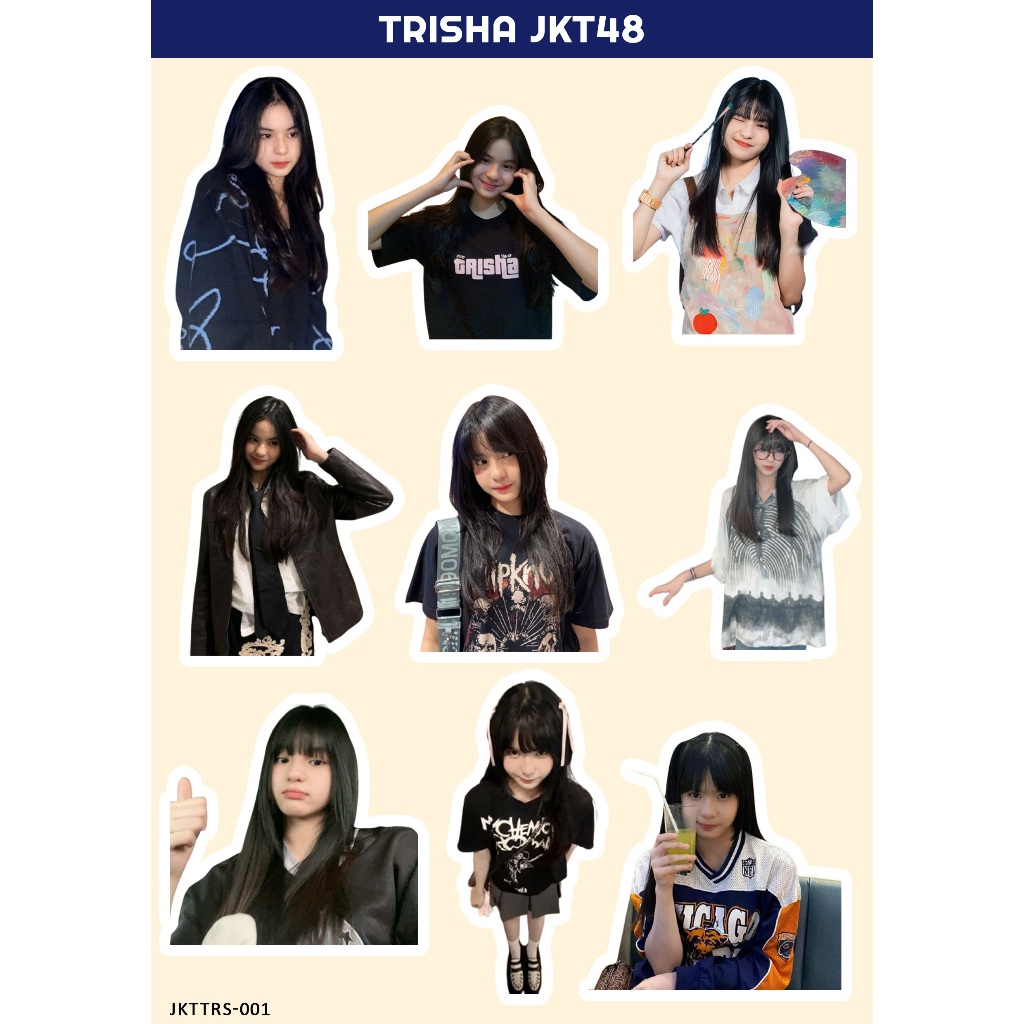 

TRISHA STIKER JKT 48 I STIKER JKT 48 I JKT 48 NEW ERA I STIKER TRISHA JKT48 I STIKER HOLOGRAM JKT48
