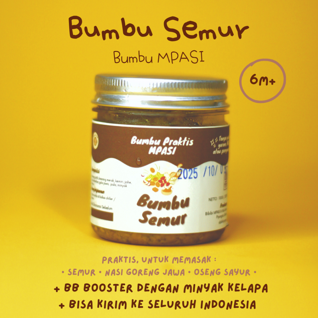 

Bibibi Bumbu Dasar Semur MPASI Praktis Alami Tanpa Bahan Pengawet No Gula Garam