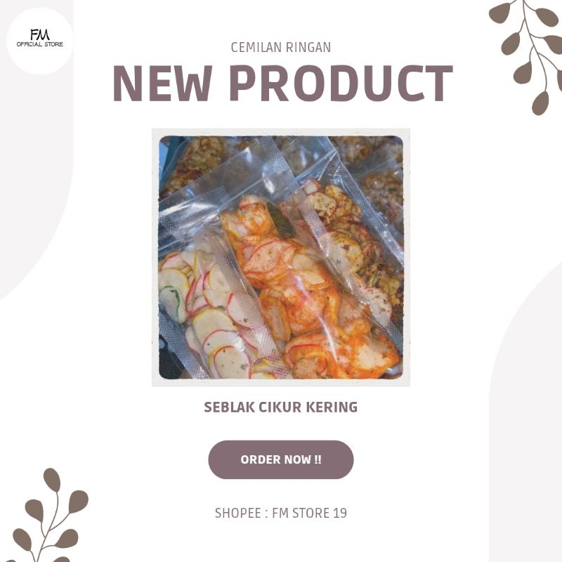 

Cemilan Ringan - Seblak Cikur Kering (50gr)