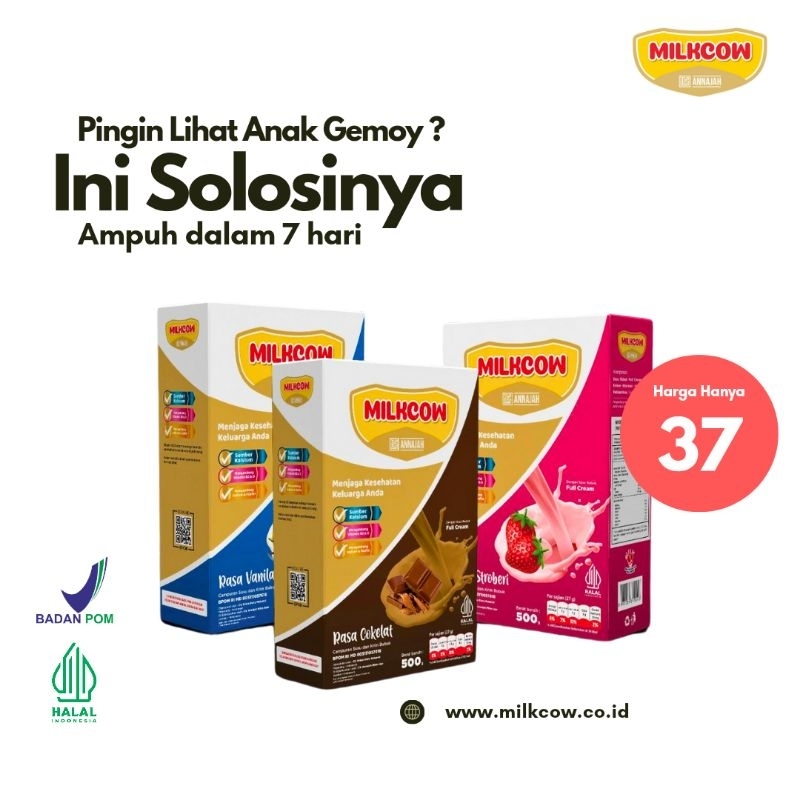 

SUSU MILKCOW FULL CREAM 500 GRAM SUSU PENGGEMUK BADAN SUSU BUBUK SUSU KELUARGA