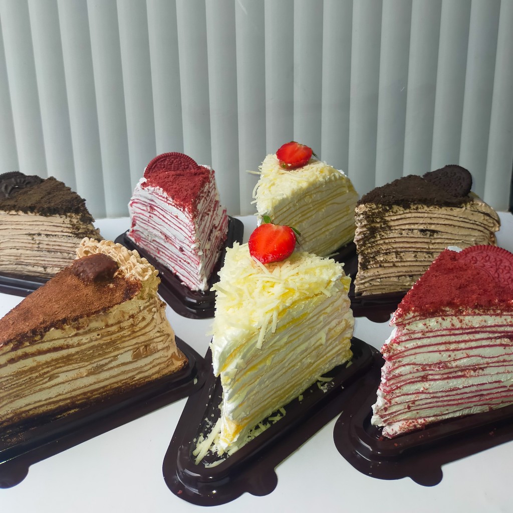

MILLE CREPES SLICE VIRAL/ Millecrepes Choco Oreo Matcha Redvelvet Cheese Bengbeng