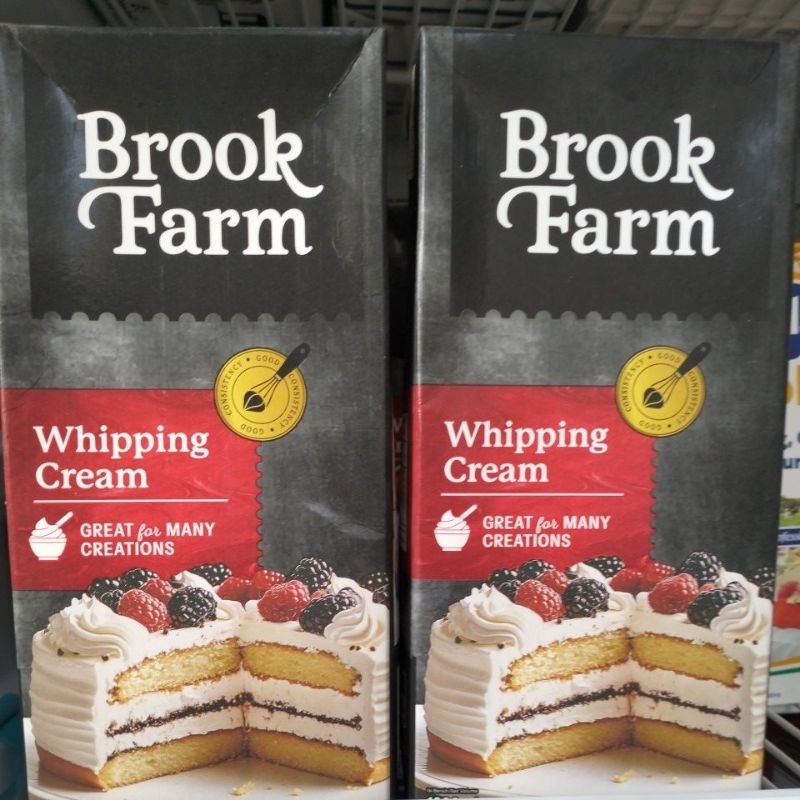 

brookfarm whipping cream 1 liter ( non dairy )