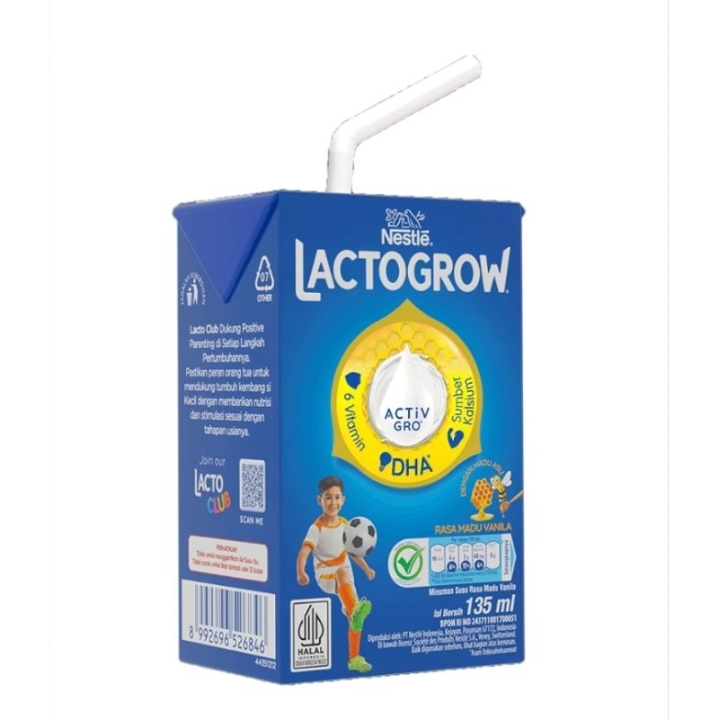 

Lactogrow Susu UHT Madu Vanila 135ml - Untuk Anak Usia 1 Tahun Ke Atas