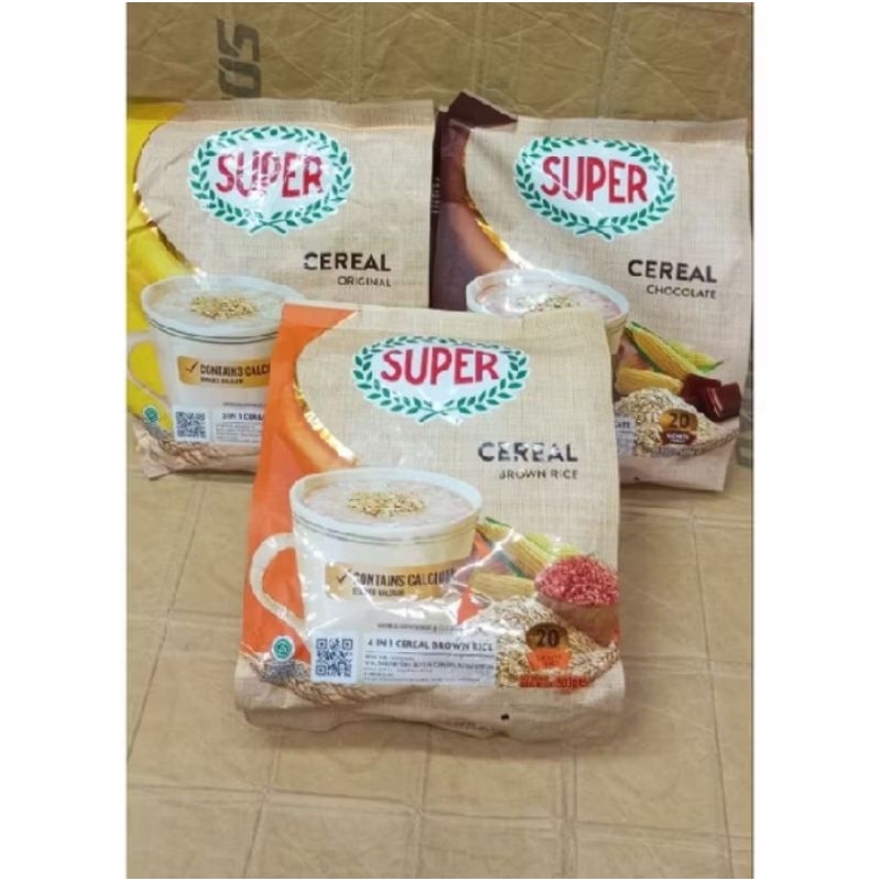 

sereal super 3 varian rasa original/coklat/beras merah