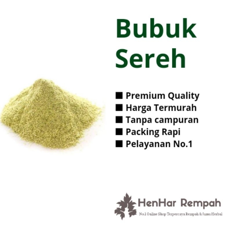 

Sereh Bubuk 250 gram & 500 gram