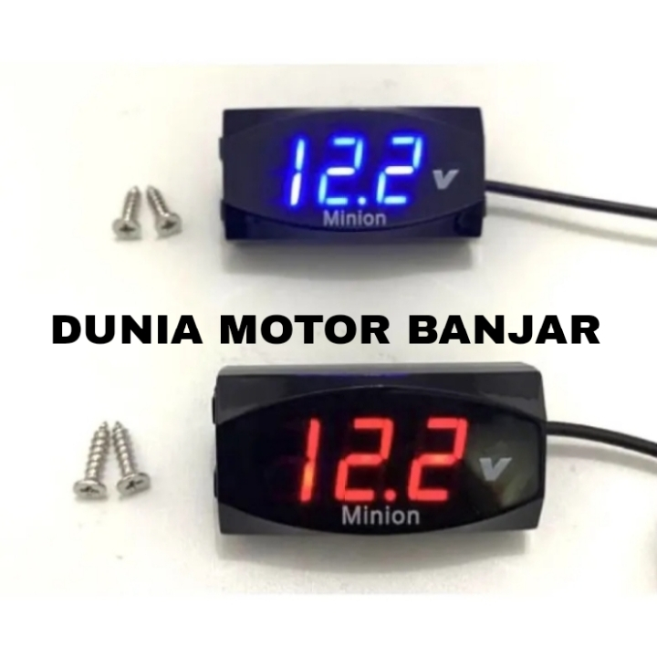 volt meter aki motor 12v voltmeter digital volt meter aki motor accesories aki 12v buat motor aerox 
