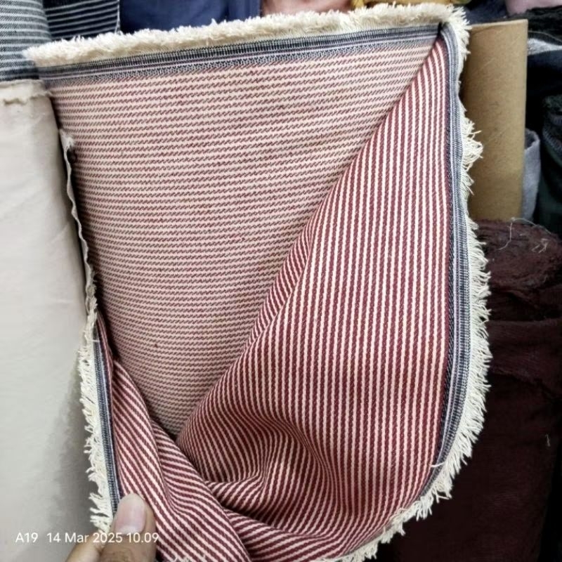 HARGA/0,5 M | BAHAN HICKORY / KAIN HICKORY / KAIN DENIM SALUR / KAIN DENIM STRIPE