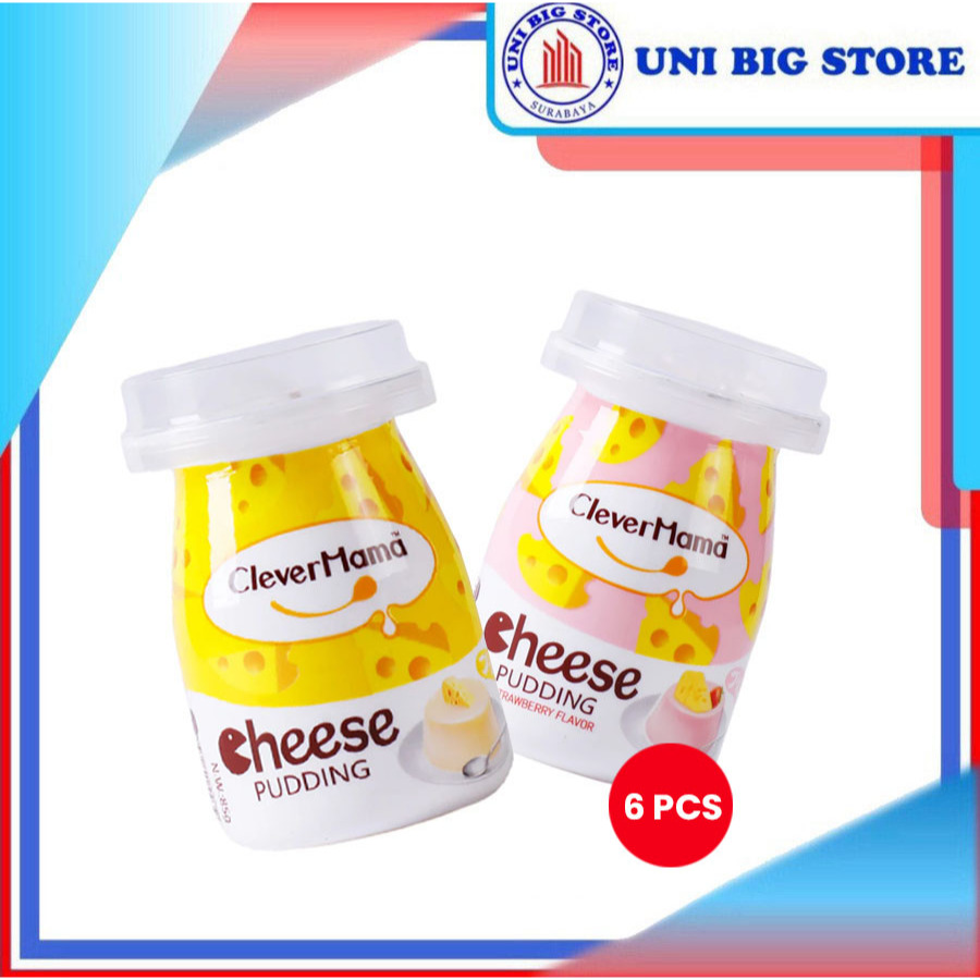 

Clever Mama Cheese Pudding Original & Strawberry Pack 85 gr x 6 pcs