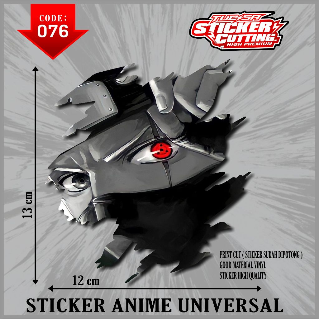 

STIKER NARUTO UNYFERSAL STIKER SIAP TEMPEL COD SA-TBC 004