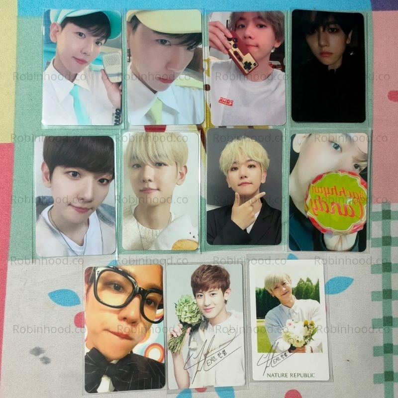 Official Photocard Chanyeol Baekhyun exo cbx teolaegi candy city lights delight bringgreen