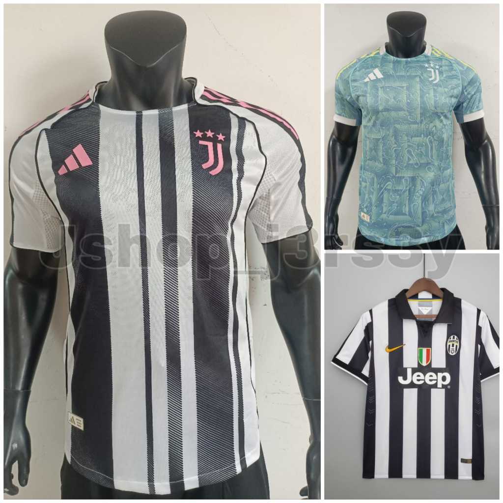 LIVE 12 BAJU BOLA FANS ISSUE JERSEY JUVENTUS HOME 2025 2026 JERSEY JUVENTUS AWAY 2025 2026 JERSEY JU