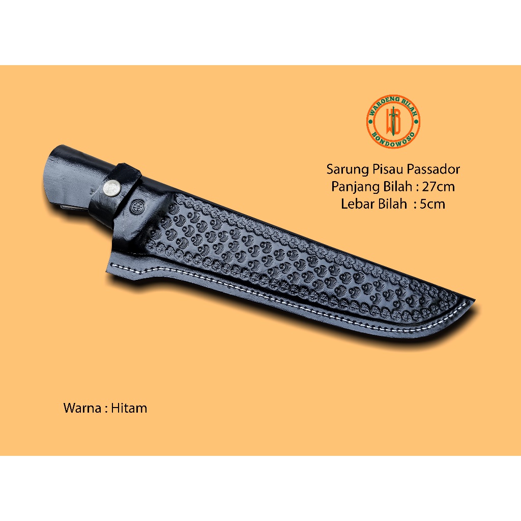 SARUNG PISAU PASSADOR TRAMONTINA 27cm_KULIT ASLI