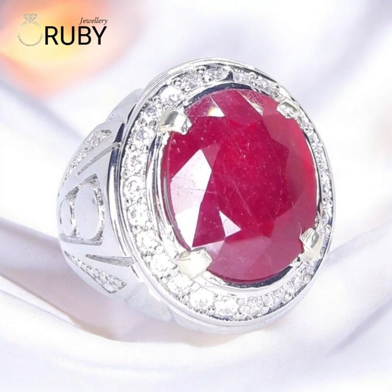 Cincin Batu Natural Ruby Madagaskar Garansi Asli