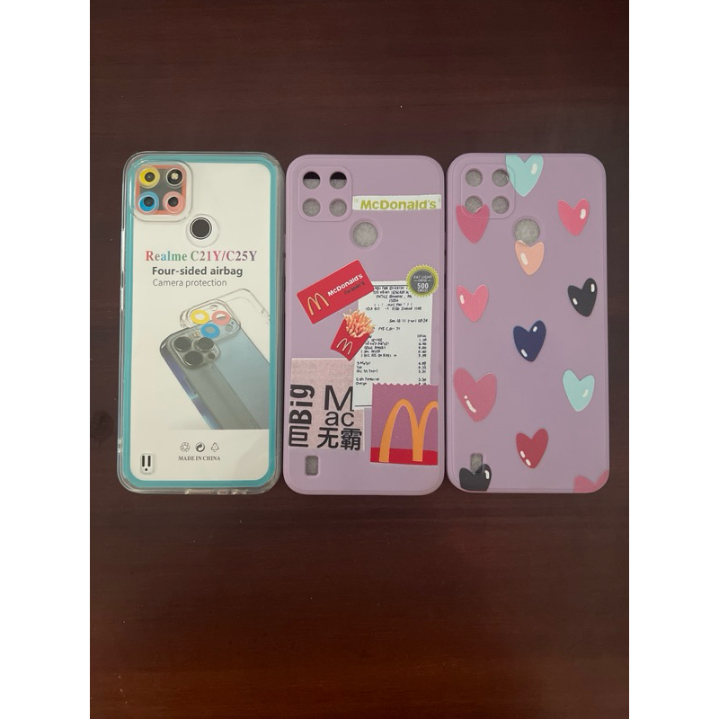REALME C21Y C25Y CASE POLOS BENING CLEAR MOTIF KARAKTER CEWEK COWOK REALME C21Y C25Y