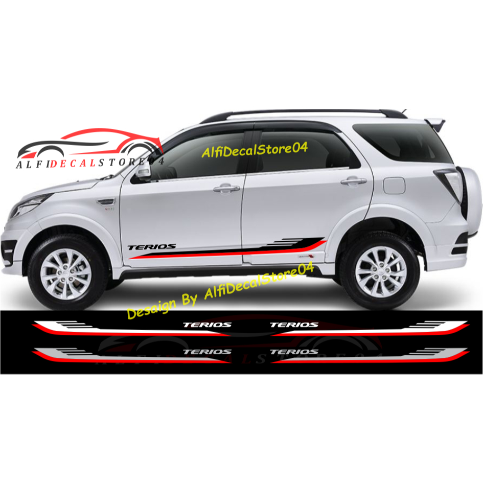 Stiker stiker terios stiker list minimalist body mobil daihatsu terios keren