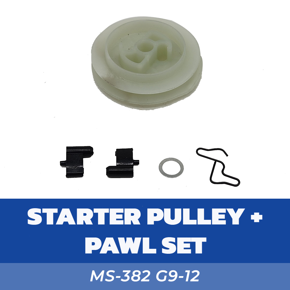 HIKA MS382 G9-12 STARTAR PULLEY + PAWL SET UNTUK MESIN CHAINSAW