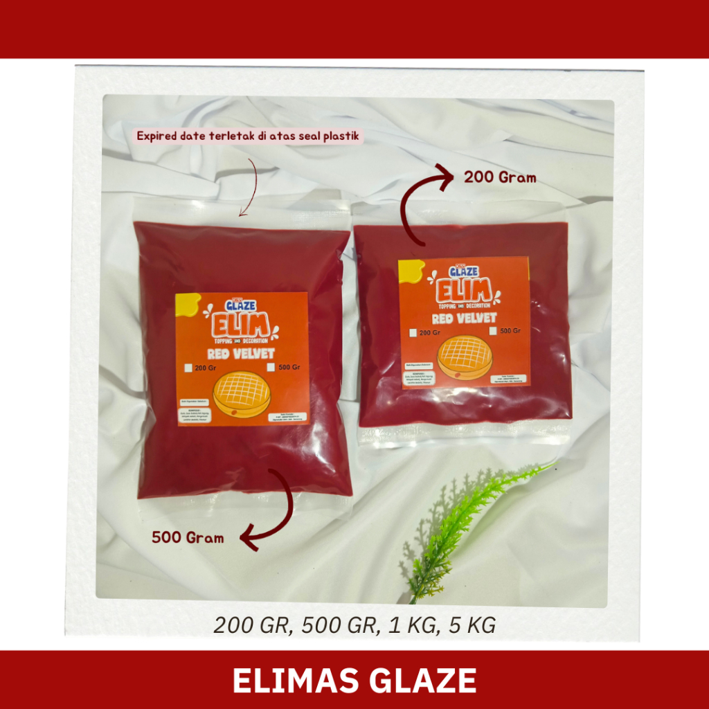 

500 Gr Elimas Dipp Glaze Topping Makanan