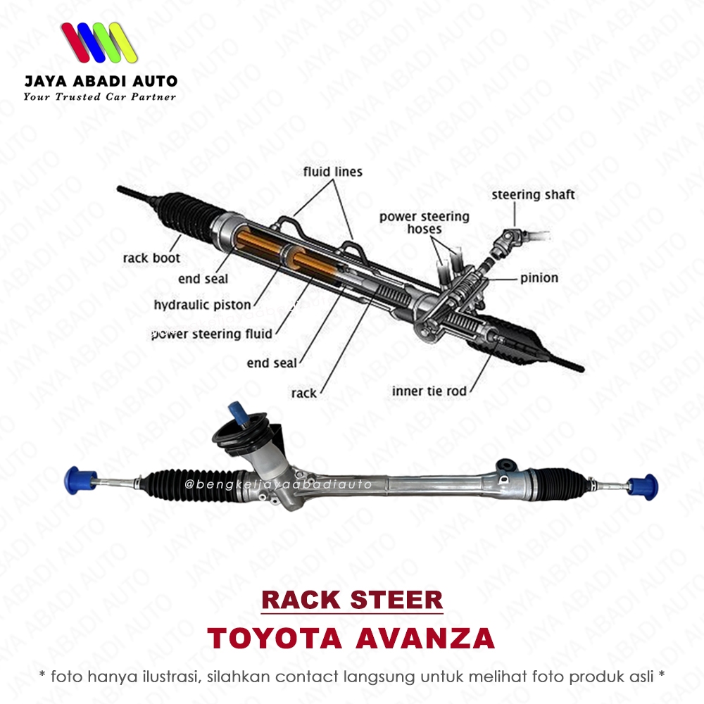 Rack Steer Racksteer Steering Assy - TOYOTA AVANZA 1.5 (MINYAK)